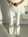 Spodnie dzwony Roxette białe