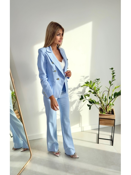 Elegancka Marynarka Marine błękitna