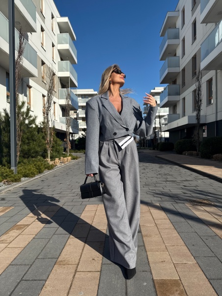 Marynarka Laverna UNI szara