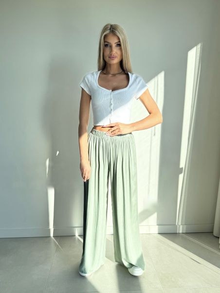 Spodnie Andrea Khaki 100% wiskoza