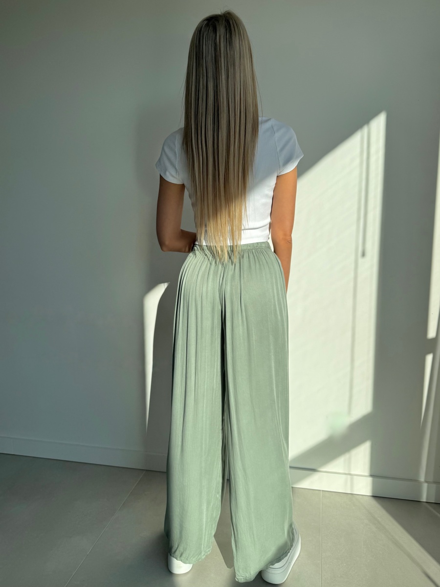 Spodnie Andrea Khaki 100% wiskoza