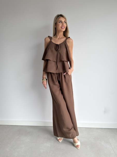 Komplet Natalie czekoladowy