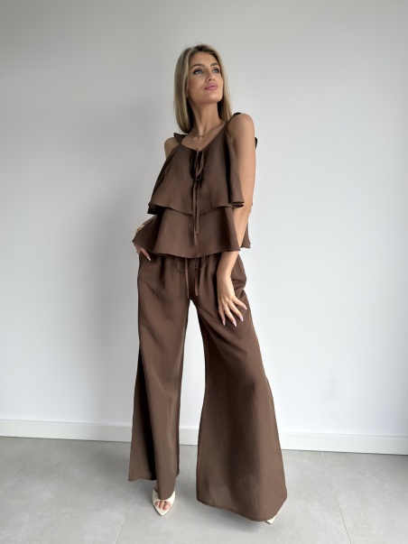 Komplet Natalie czekoladowy