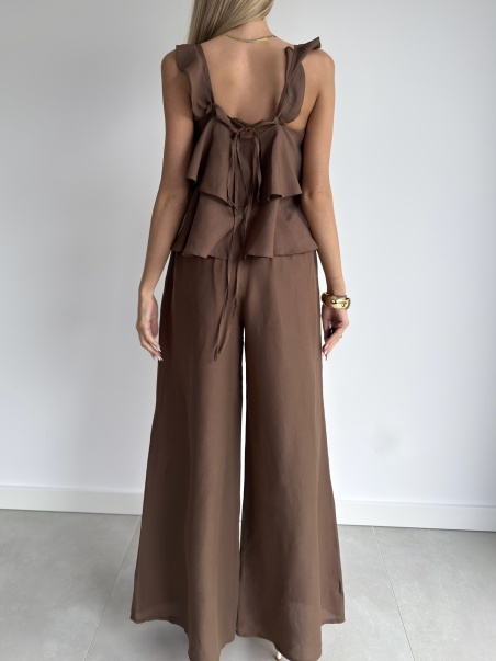 Komplet Natalie czekoladowy