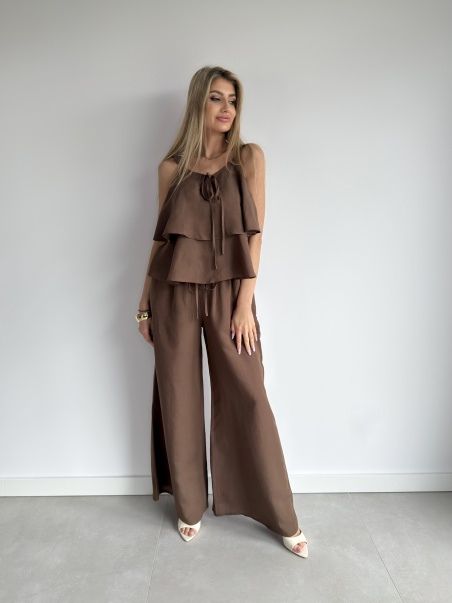 Komplet Natalie czekoladowy